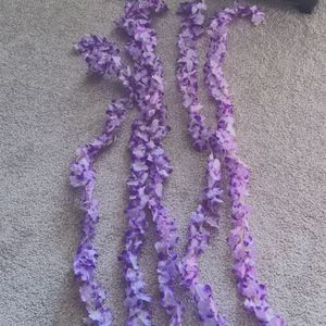 5 faux wisteria garlands